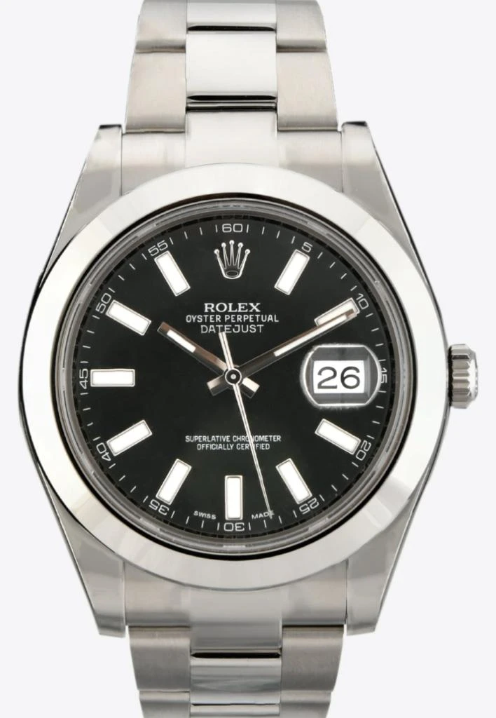 商品Rolex|Oyster Perpetual Datejust 41 with Black Dial,价格¥86619,第2张图片详细描述