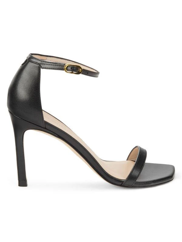 商品Stuart Weitzman|Amelina Leather Ankle-Strap Sandals,价格¥1840,第1张图片