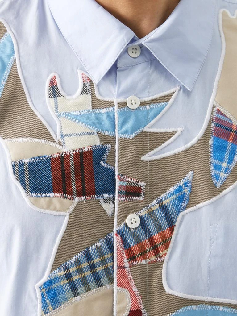 商品Charles Jeffrey Loverboy|Patchwork cotton-poplin shirt,价格¥2092,第3张图片详细描述