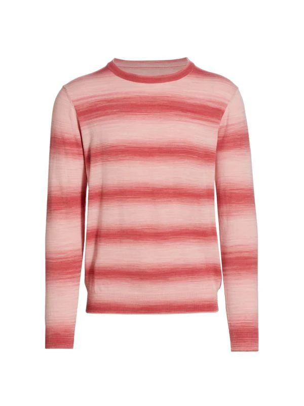 商品Saks Fifth Avenue|Slim Fit Ombré Striped Crewneck Sweater,价格¥237,第2张图片详细描述