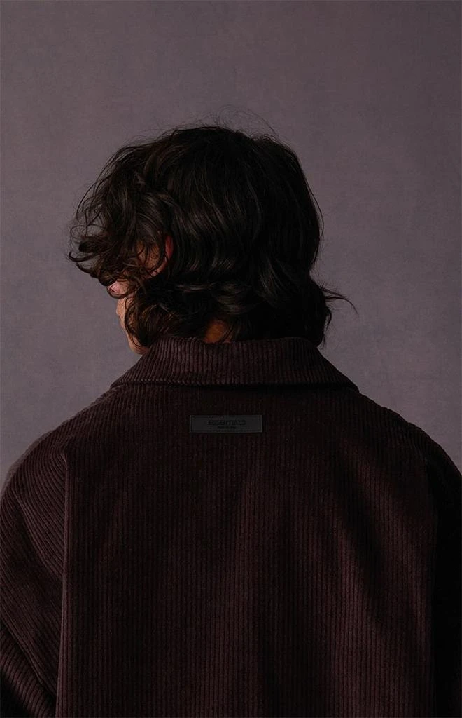 商品Essentials|Plum Corduroy Shirt Jacket,价格¥546,第3张图片详细描述