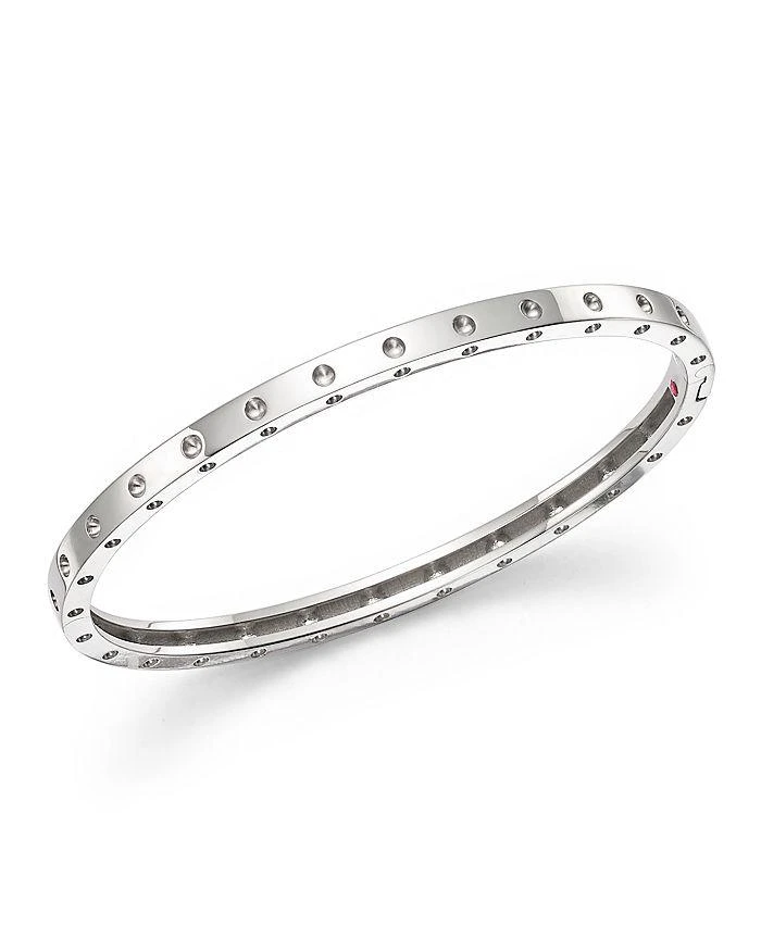 商品Roberto Coin|18K White Gold Symphony Dotted Hinged Bracelet,价格¥30642,第1张图片