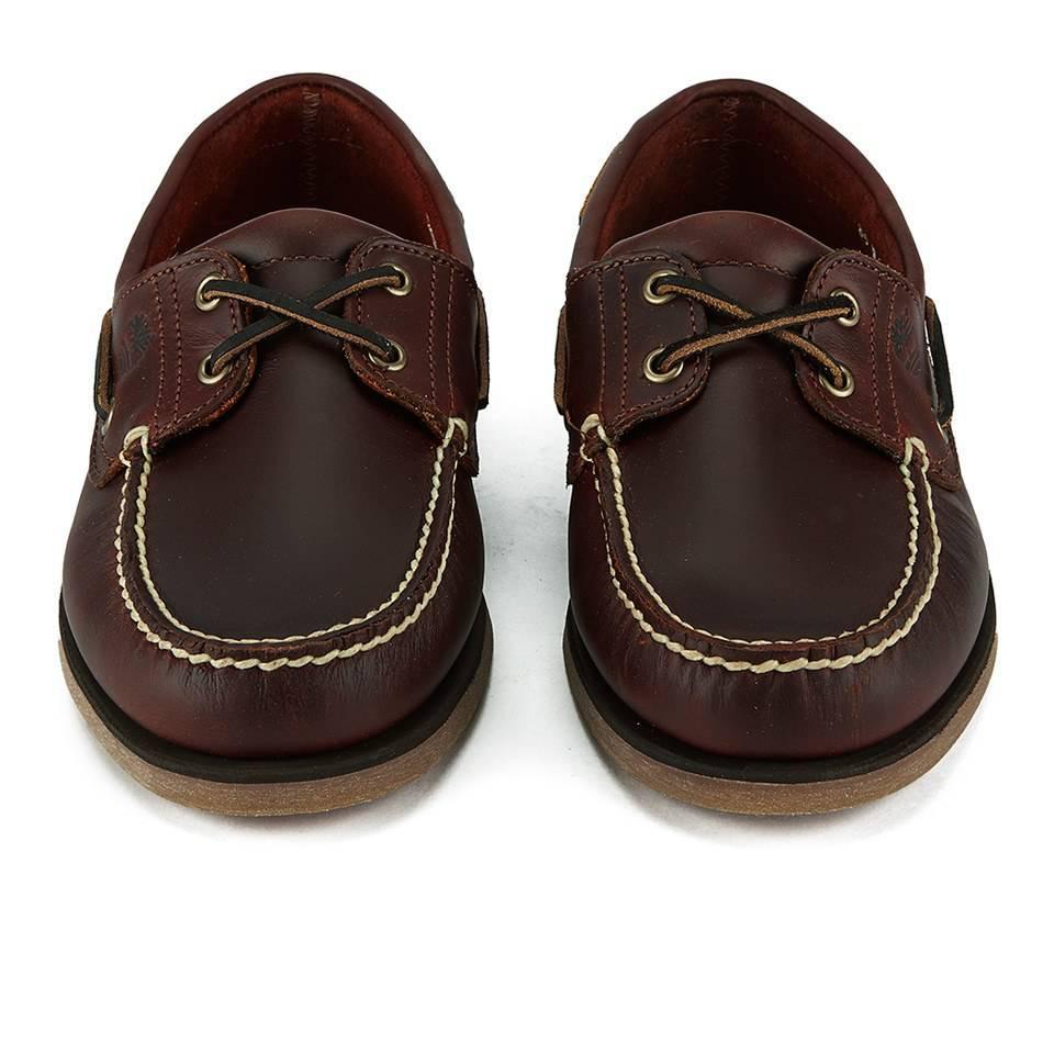 商品Timberland|Timberland Men's Classic 2-Eye Boat Shoes - Rootbeer Smooth,价格¥948,第6张图片详细描述