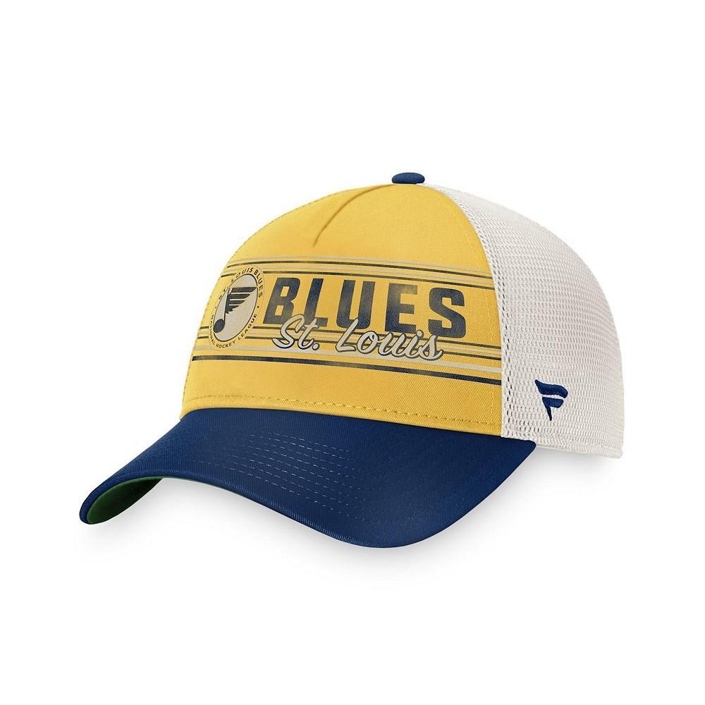 商品Fanatics|Men's Branded Gold and Royal St. Louis Blues True Classic Retro Trucker Snapback Hat,价格¥173,第7张图片详细描述
