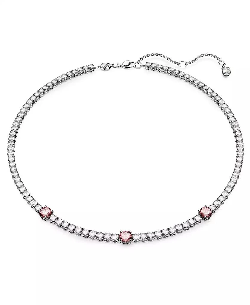 商品Swarovski|Rhodium-Plated Mixed Crystal Tennis Necklace, 15" + 2-3/4",价格¥1990,第1张图片