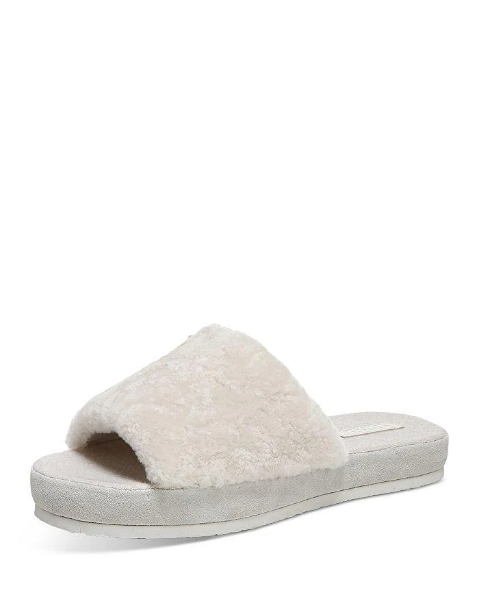 商品Vince|Women's Kenia Faux Shearling Slide Slippers,价格¥405,第5张图片详细描述