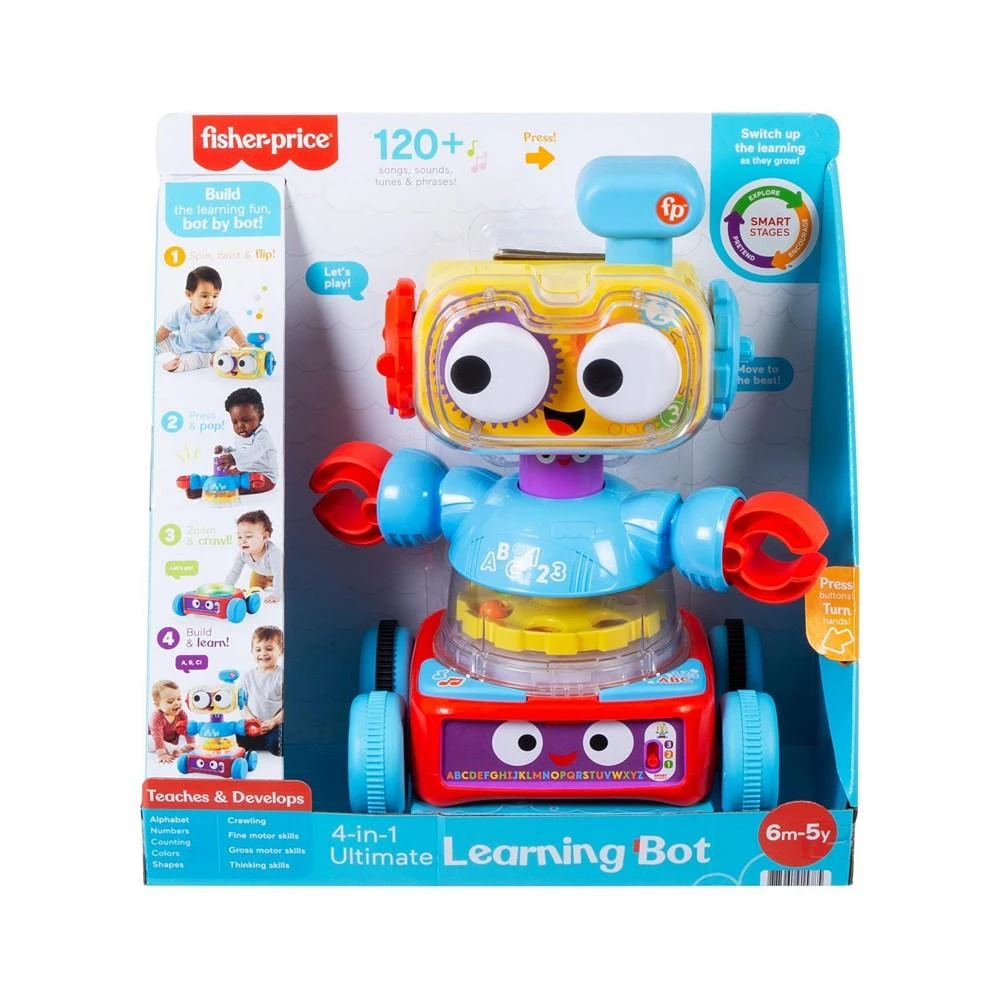 商品Fisher Price|Fisher-Price 4-in-1 Robot Baby to Preschool Learning Toy with Lights & Music,价格¥273,第2张图片详细描述