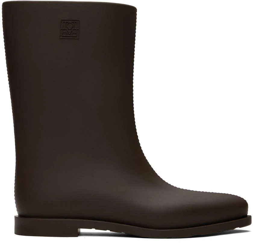 banner TOTEME Brown 'The Rain Boot' Boots from merchant SSENSE