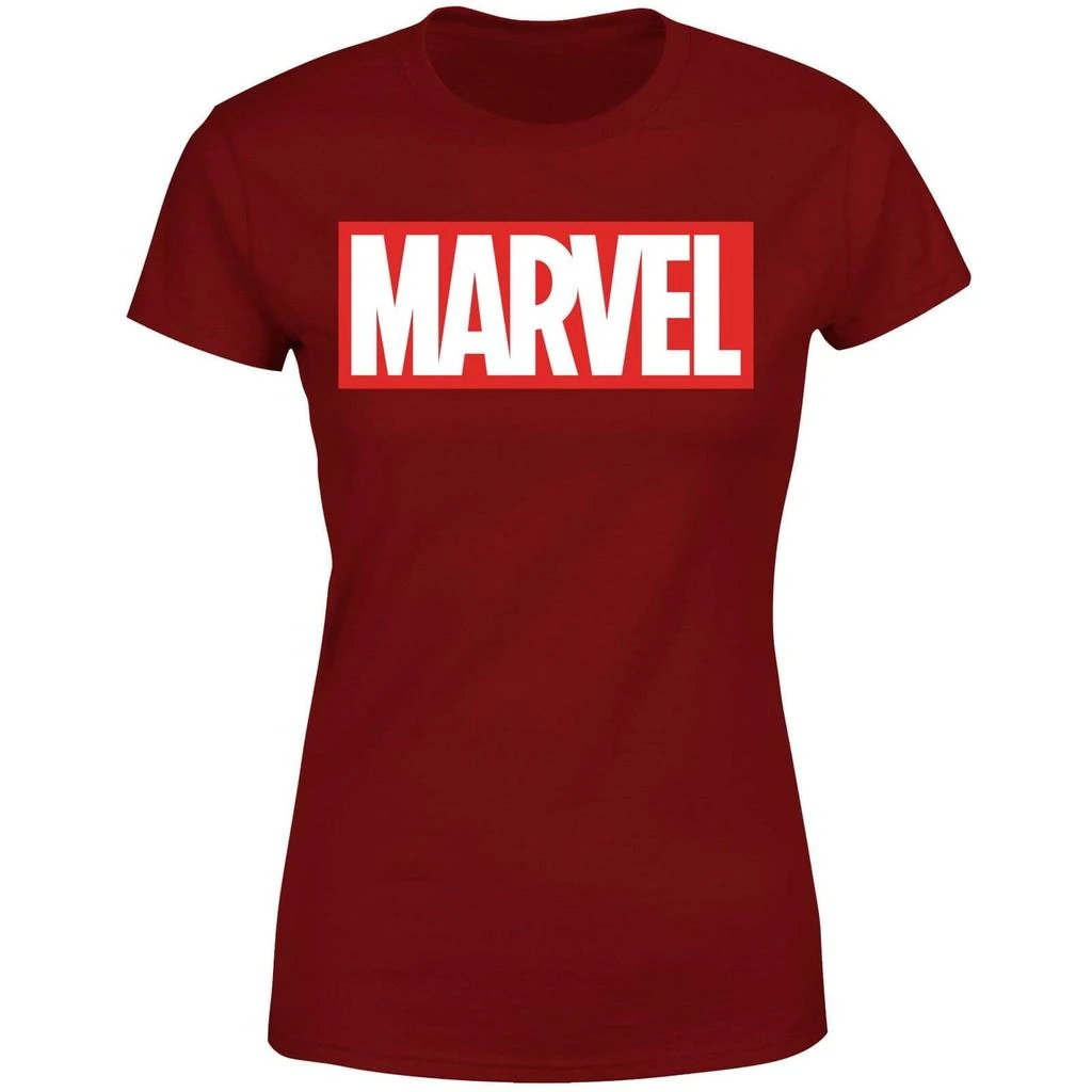 商品Marvel|Marvel Logo Women's T-Shirt - Burgundy,价格¥169,第1张图片