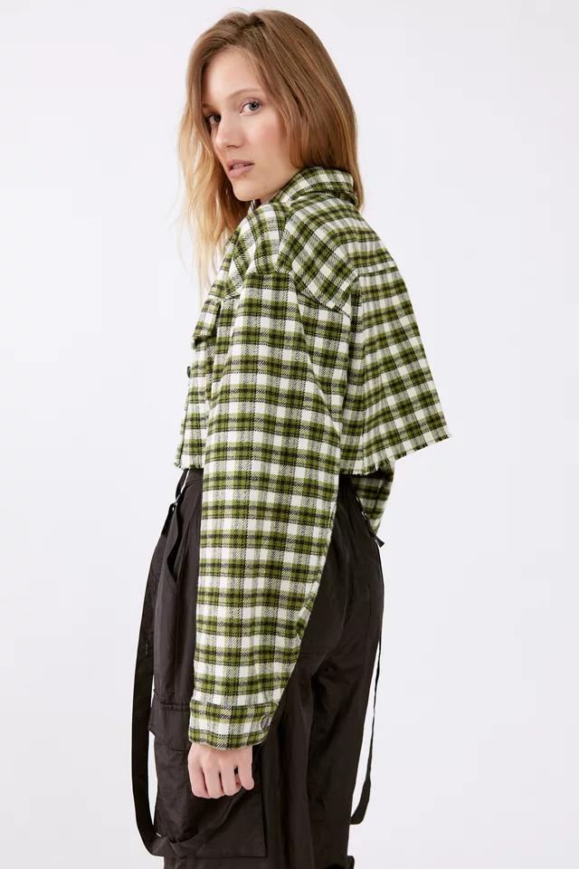商品BDG|BDG Carissa Flannel Cropped Shirt Jacket,价格¥149,第4张图片详细描述