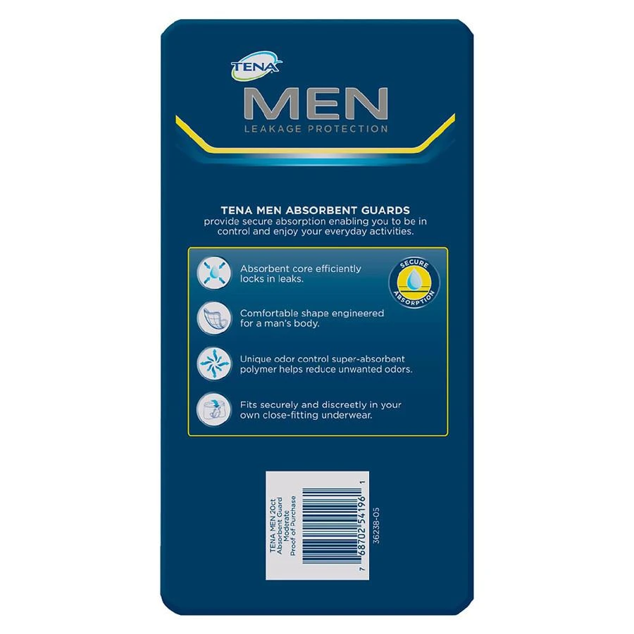 Incontinence Guards For Men, Moderate Moderate 商品