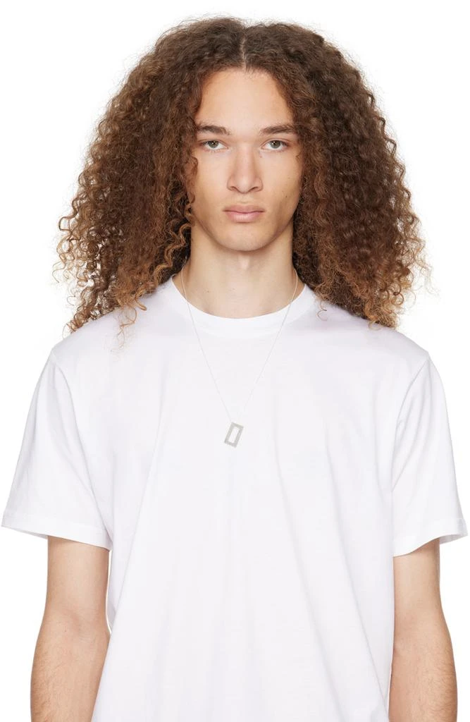 商品Le Gramme|Silver 'Le 3.4g' Rectangle Necklace,价格¥897,第2张图片详细描述