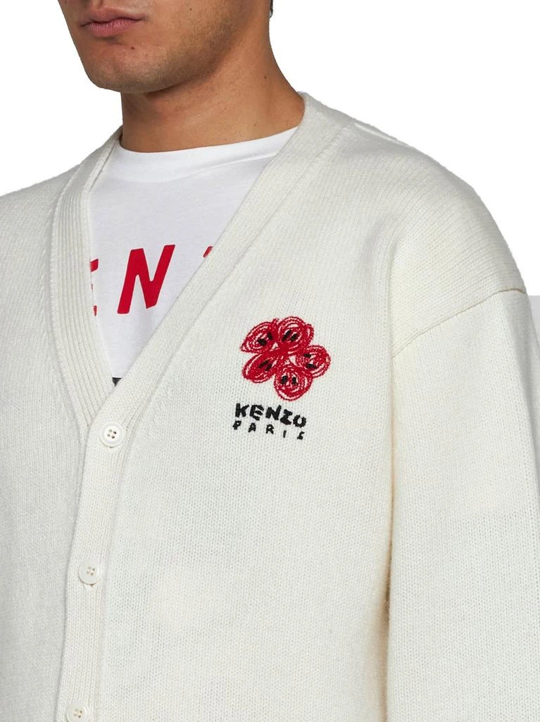 商品Kenzo|Kenzo Boke Flower Embroidered V-Neck Cardigan,价格¥2927,第5张图片详细描述