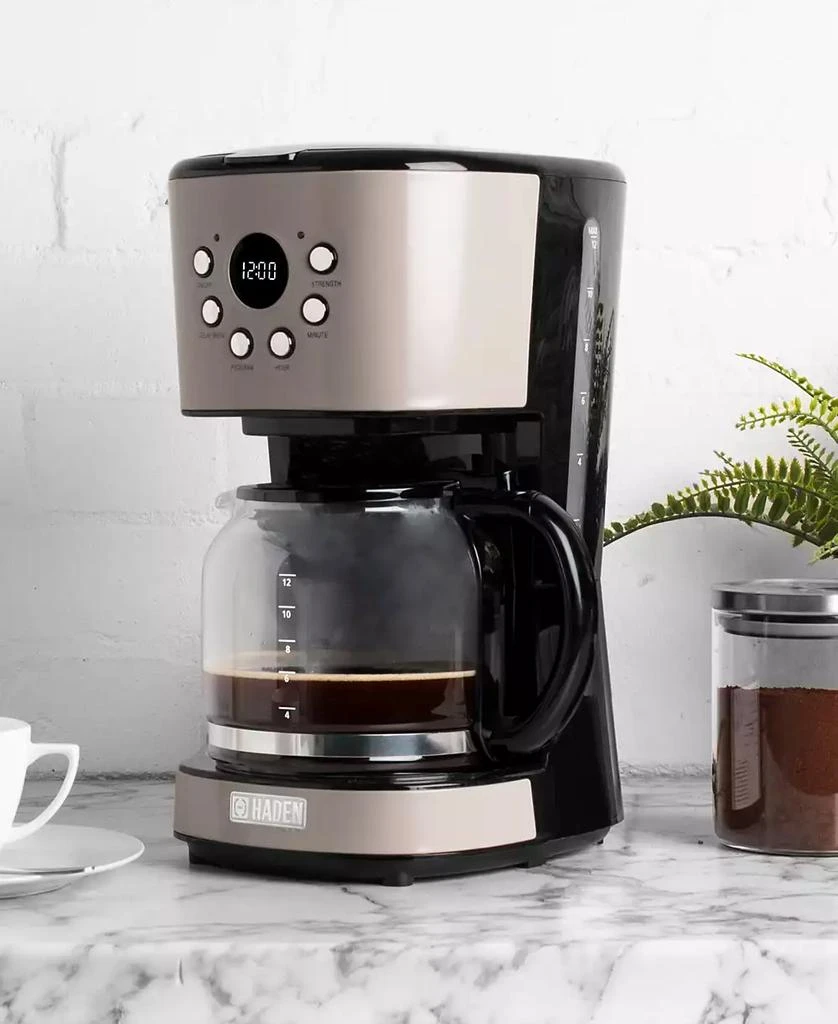 商品Haden|Dorset Modern 12-Cup Programmable Coffee Maker with Strength Control and Timer -75028,价格¥594,第3张图片详细描述