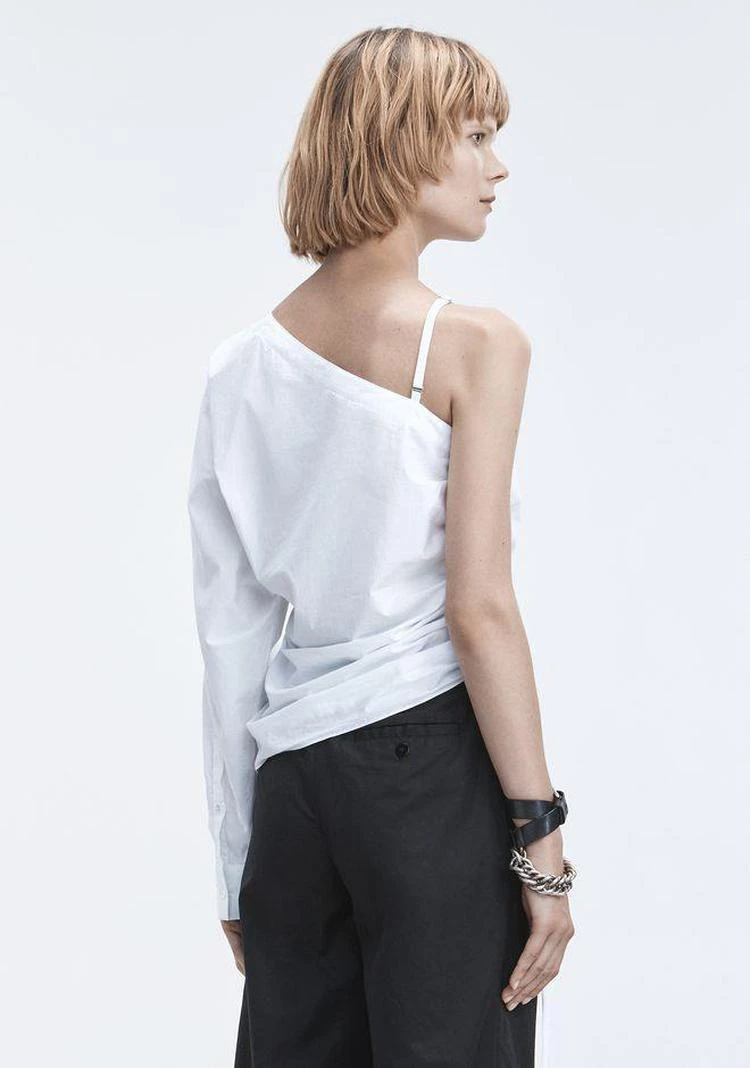 商品Alexander Wang|ONE-SLEEVE RUCHED TOP,价格¥829,第2张图片详细描述