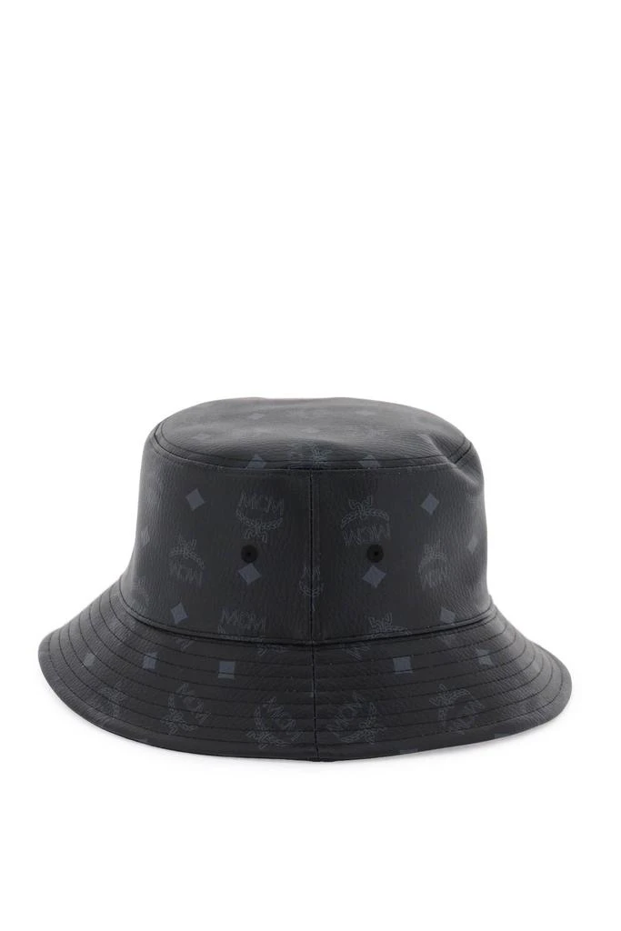 商品MCM|Mcm visetos bucket hat in faux leather,价格¥1216,第3张图片详细描述