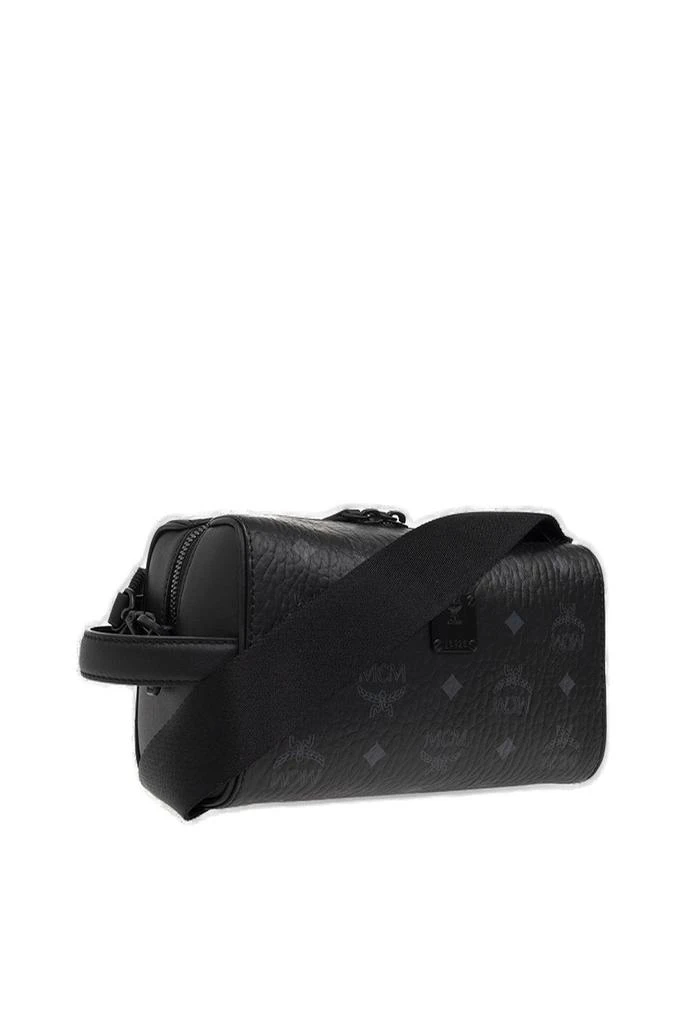 商品MCM|MCM Allover Logo Printed Zipped Shoulder Bag,价格¥3710,第3张图片详细描述