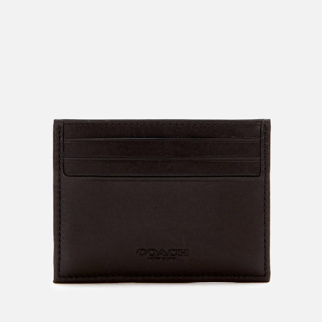 Coach Men's Signature Jacquard Card Case - Smoke/Black商品第2张图片规格展示