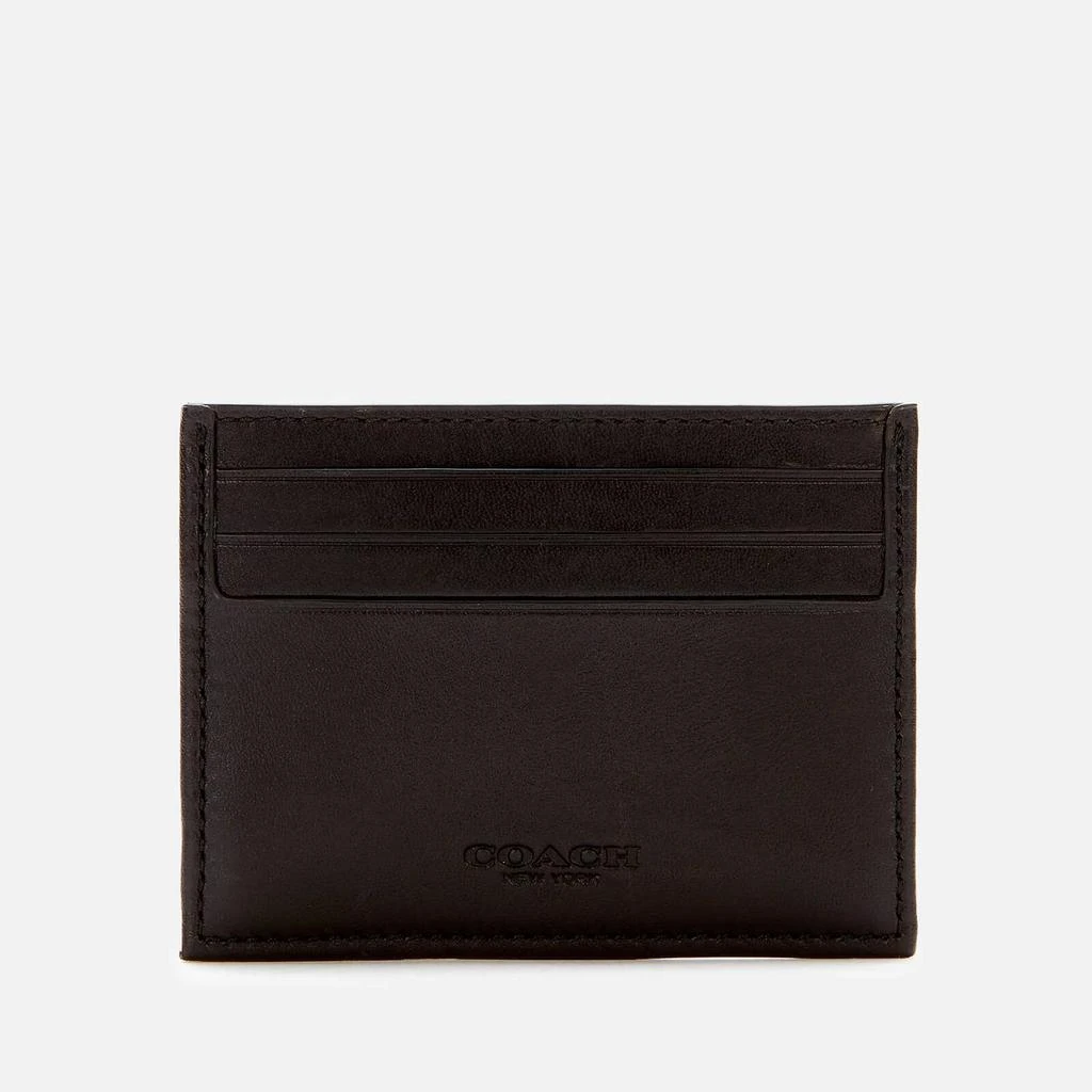 商品Coach|Coach Men's Signature Jacquard Card Case - Smoke/Black,价格¥580,第2张图片详细描述