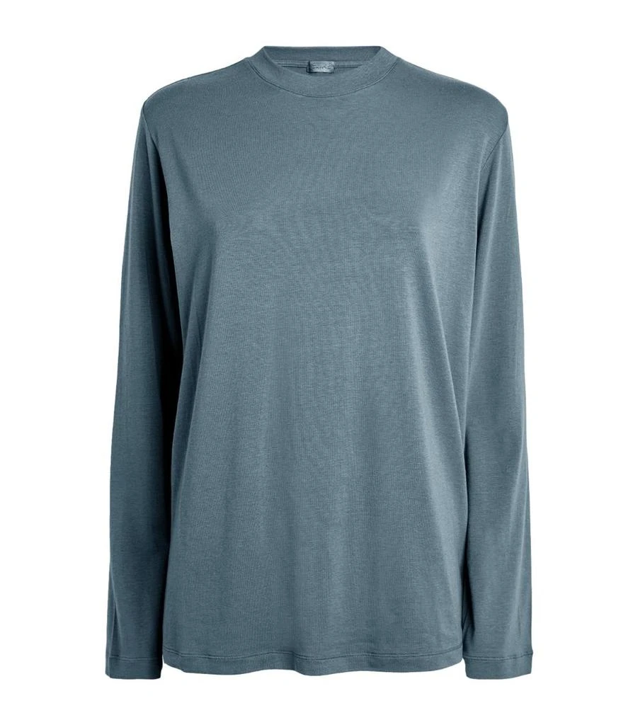 商品SKIMS|Boyfriend Long-Sleeve T-Shirt,价格¥525,第1张图片