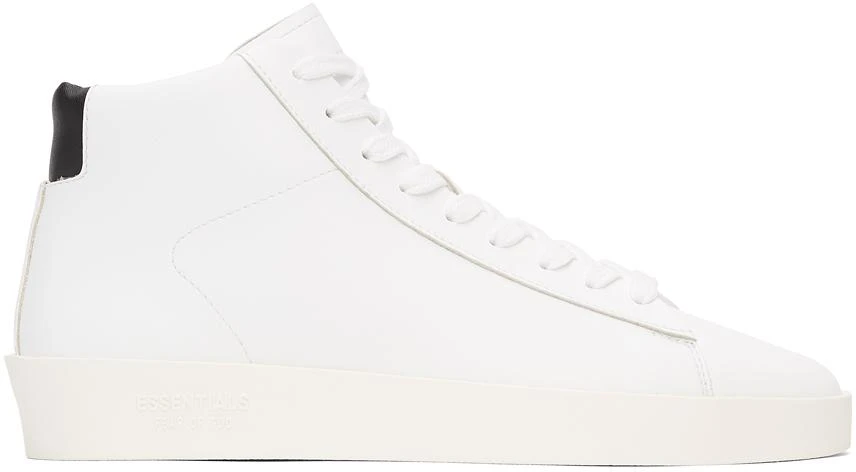 商品Essentials|White Tennis Mid Sneakers,价格¥701,第1张图片