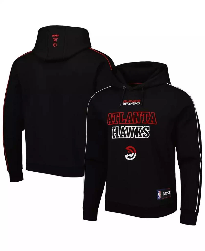 商品Hugo Boss|Men's NBA x Atlanta Hawks Team Bounce Tri-Blend Pullover Hoodie,价格¥1504,第1张图片