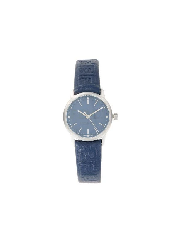 商品Fendi|Forever Stainless Steel Case & Leather Strap Watch/29MM,价格¥4352,第1张图片