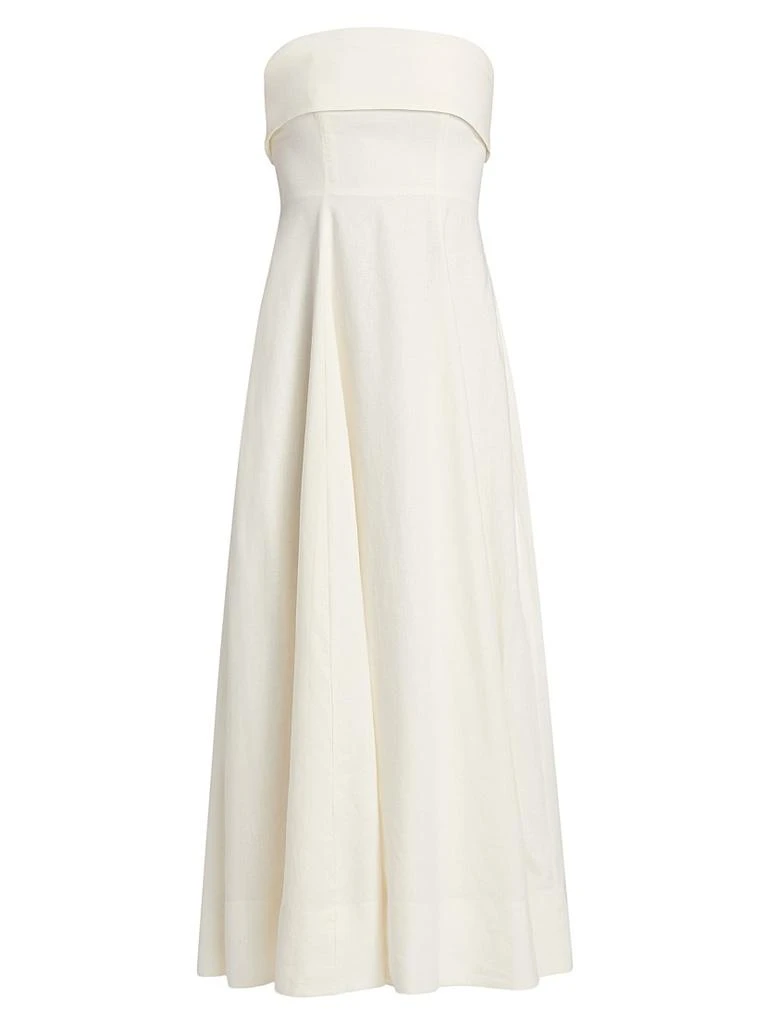 商品Nicholas the Label|Melody Linen-Blend Bandeau A-Line Maxi Dress,价格¥4054,第1张图片