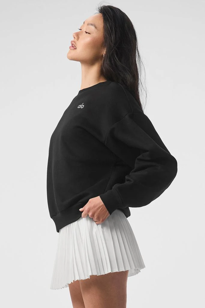 商品Alo|Accolade Crew Neck Pullover - Black,价格¥963,第3张图片详细描述