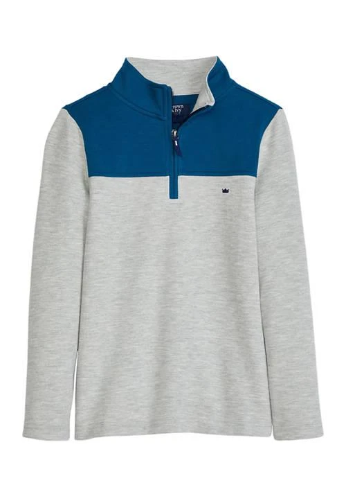 商品Crown & Ivy™|Ivy Boys 4 7 Quarter Zip Sweater,价格¥68,第1张图片