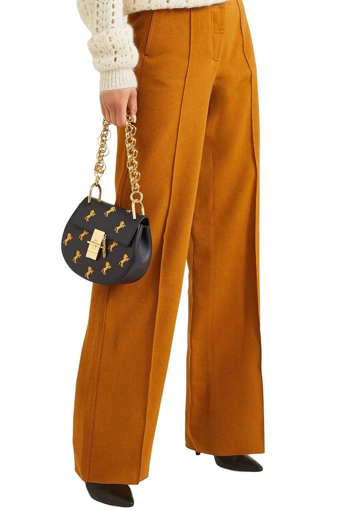 商品Chloé|Drew Bijou mini embroidered leather 单肩包,价格¥8952,第5张图片详细描述