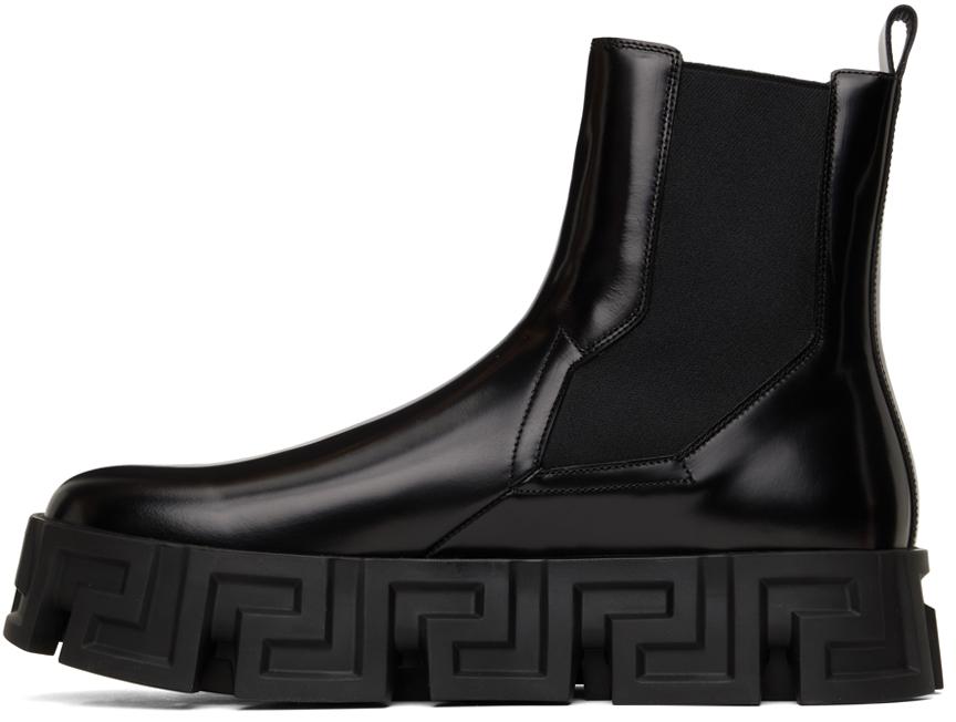 Black Greca Labyrinth Chelsea Boots商品第3张图片规格展示
