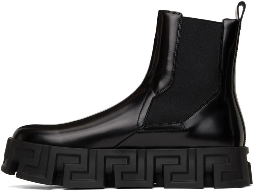 商品Versace|Black Greca Labyrinth Chelsea Boots,价格¥7188,第3张图片详细描述