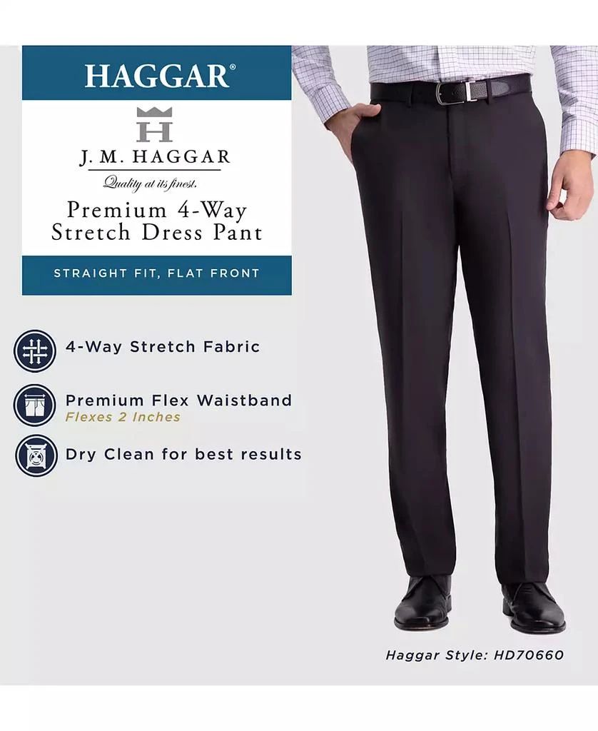 商品Haggar|JMH Men's 4-Way Stretch Straight Fit Flat Front Dress Pant,价格¥379,第4张图片详细描述