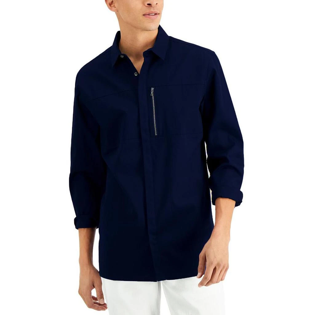 商品INC International|INC Mens Cotton Collared Button-Down Shirt,价格¥54,第1张图片