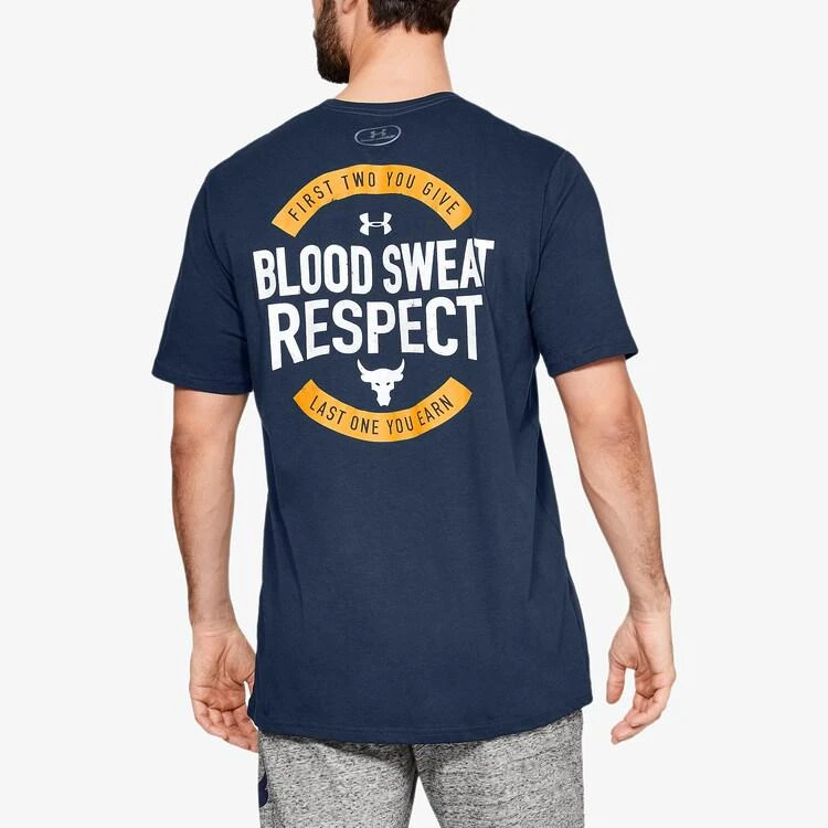 商品Under Armour|Under Armour Project Rock Blood Sweat Respect T-Shirt - Men's T恤,价格¥186,第2张图片详细描述