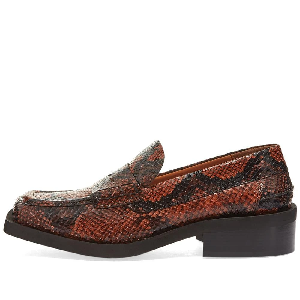 商品Ganni|GANNI Snake Print Sqaure Toe Flat Shoes,价格¥793,第2张图片详细描述