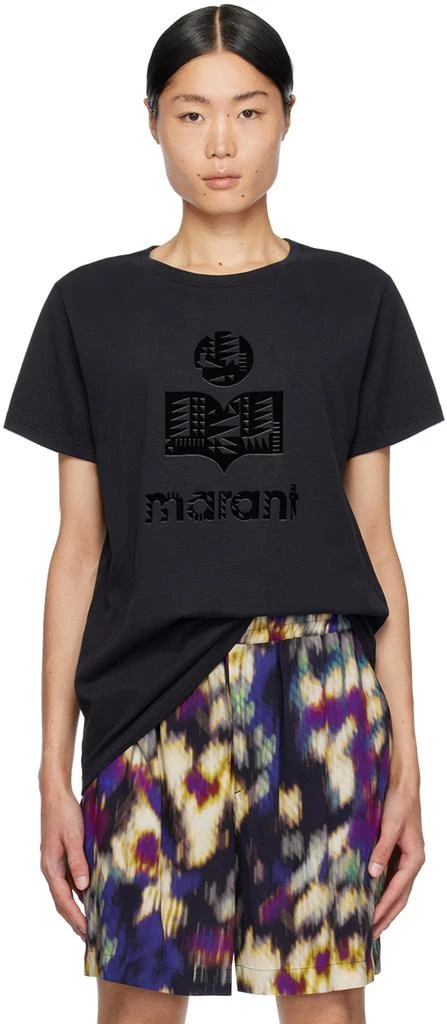 商品Isabel Marant|Black Zafferh T-Shirt,价格¥1621,第1张图片