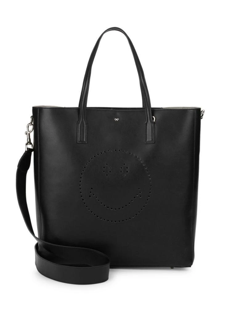 商品Anya Hindmarch|Ebury Smiley Leather Tote Bag,价格¥3696,第1张图片