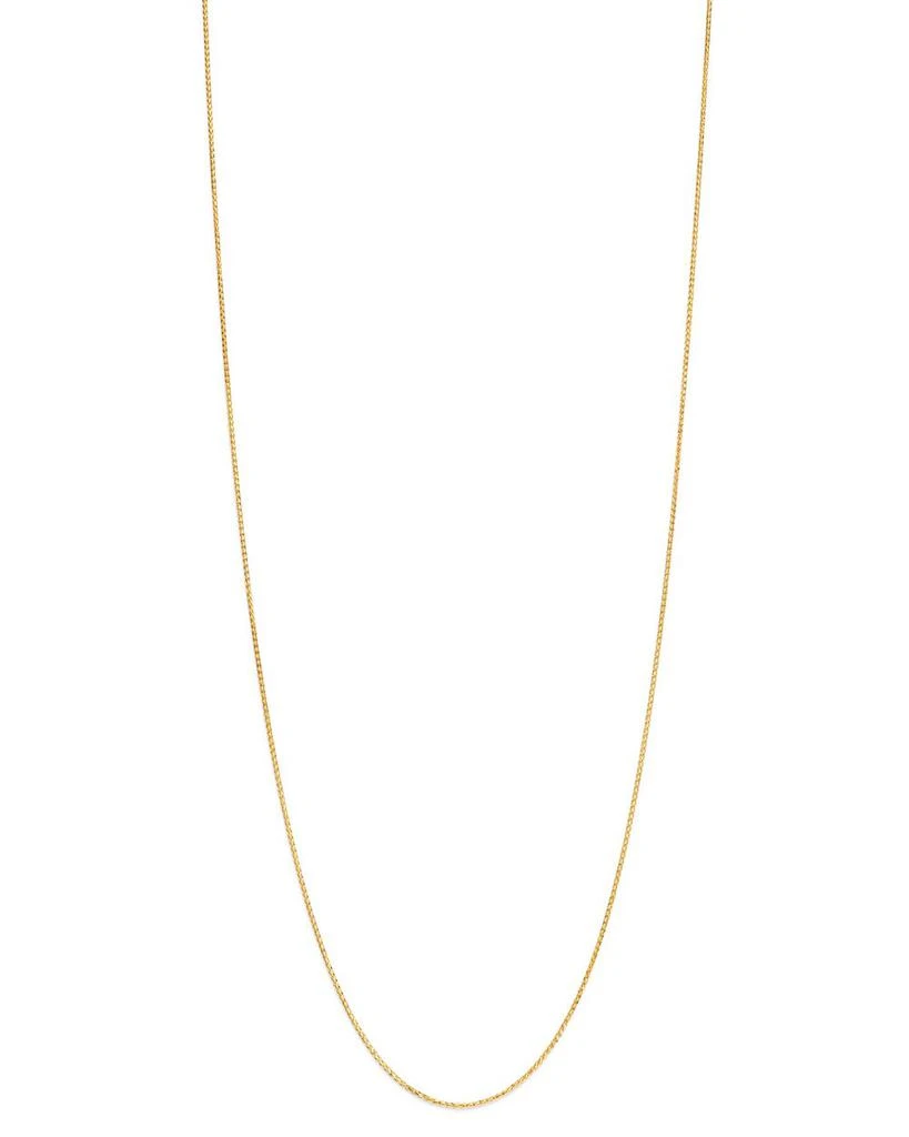 商品Bloomingdale's Fine Collection|Wheat Link Chain Necklace in 14K Yellow Gold or 14K White Gold - Exclusive,价格¥6370,第1张图片