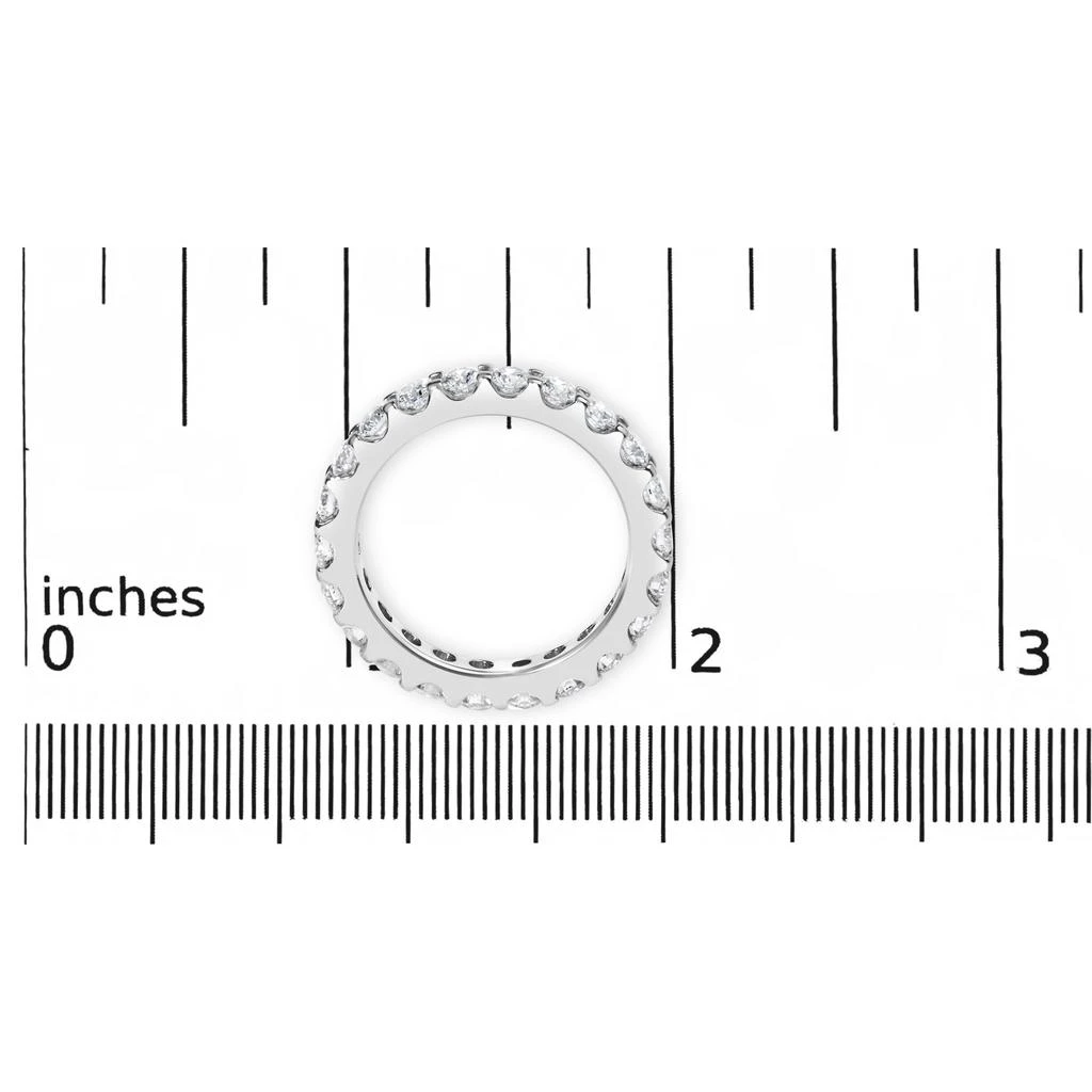 14K White Gold Shared Prong Set Round Diamond Eternity Band Ring 商品