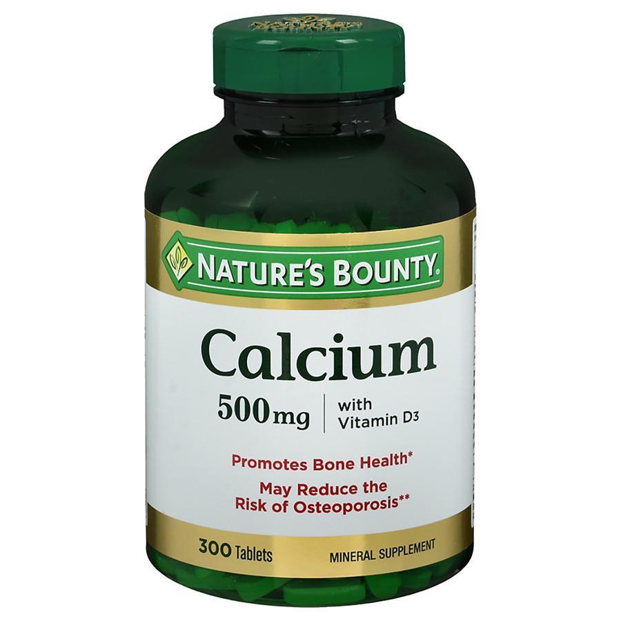 商品Nature's Bounty|Calcium 500mg with Vitamin D3, Tablets,价格¥97,第1张图片