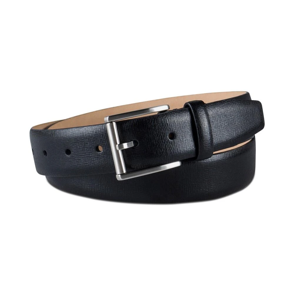 商品Calvin Klein|Men’s Textured Leather Roller Bar Buckle Belt,价格¥372,第1张图片