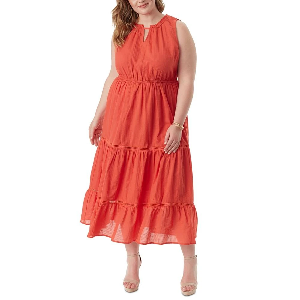 商品Jessica Simpson|Trendy Plus Size Harriet Cotton Sleeveless Maxi Dress,价格¥750,第1张图片