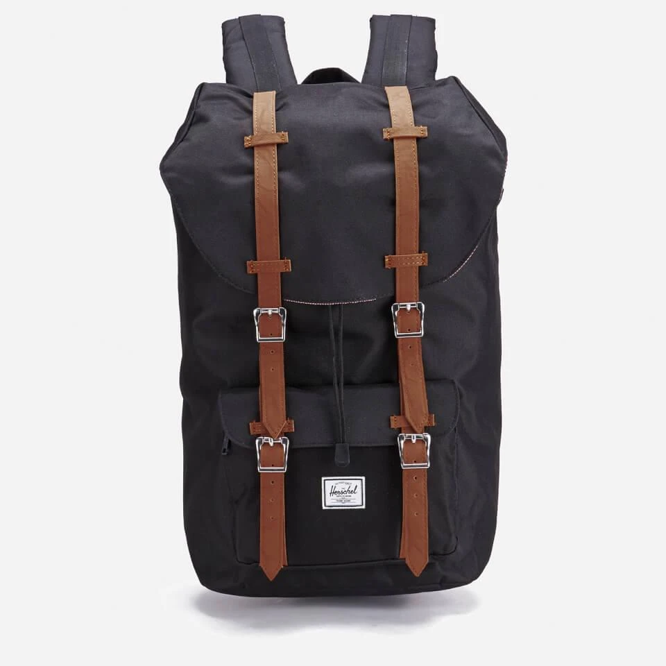 商品Herschel Supply|Herschel Supply Co. Men's Little America Backpack - Black/Tan,价格¥942,第1张图片