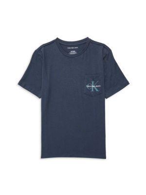 商品Calvin Klein|Boy's Logo Pocket T Shirt,价格¥91,第1张图片