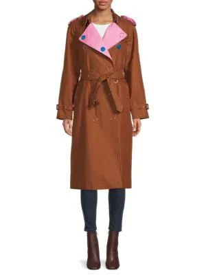 商品Burberry|Double Breasted Belted Trench Coat,价格¥9745,第1张图片