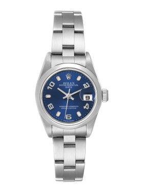 Date 26 Blue Dial Domed Bezel Steel Ladies Watch 79160商品第4张图片规格展示