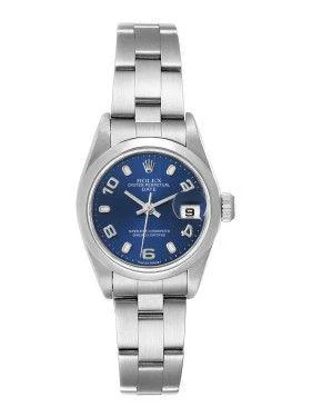 商品[二手商品] Rolex|Date 26 Blue Dial Domed Bezel Steel Ladies Watch 79160,价格¥32168,第3张图片详细描述