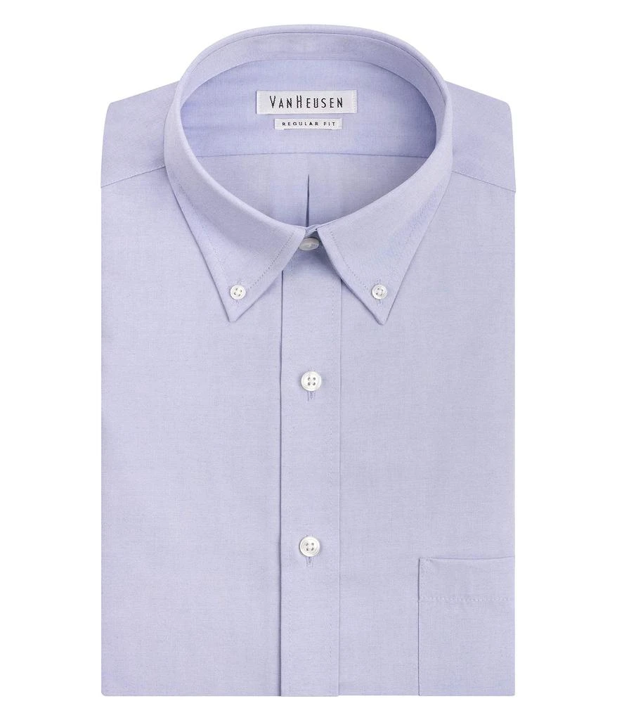 商品Van Heusen|Men's Dress Shirt Regular Fit Pinpoint Solid,价格¥203,第1张图片